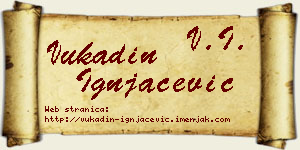 Vukadin Ignjačević vizit kartica